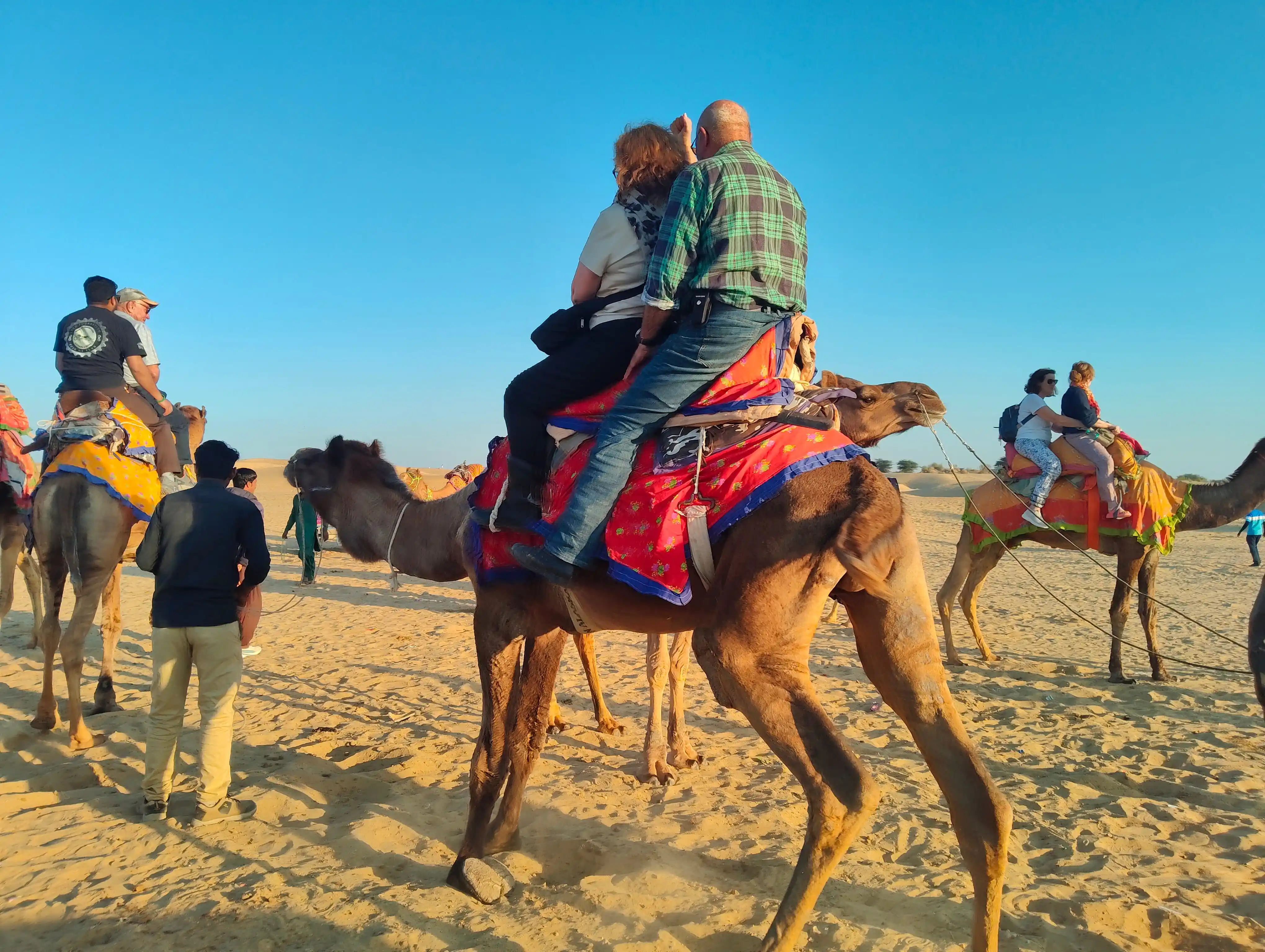 Camel Safari in Sand Dunes